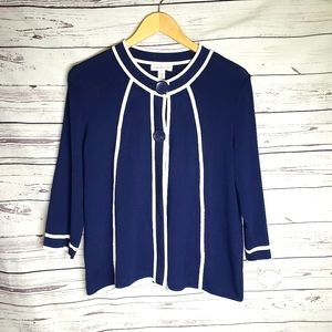 Coldwater Creek • nautical cardigan